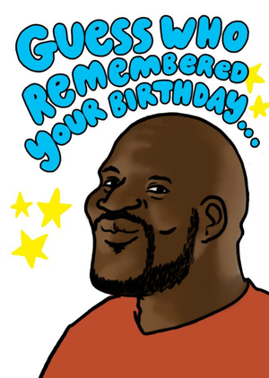 Funny Basketball Player Guess Who Remembered Your Birthday Card