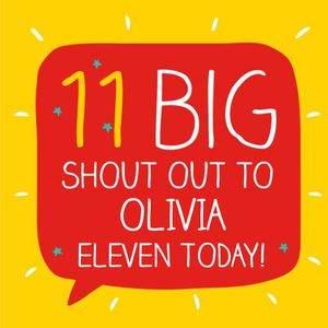 Happy Jackson Big Shout Out 11Th Birthday Card