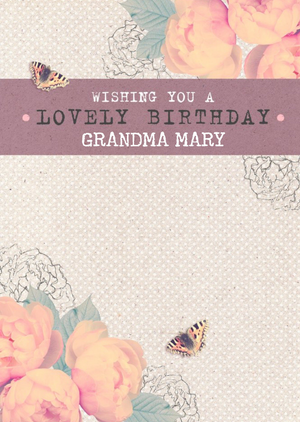 Pink And Peach Roses Have A Lovely Birthday Card