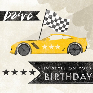 Moonpig Men's Birthday Card - Male Card - Cars - Motor Racing
