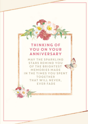 Edwardian Lady - Thinking of you on your anniversary Sweet sentiment