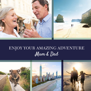 Moonpig Designers Bon Voyage Card - Photo Upload - Adventure - Travel