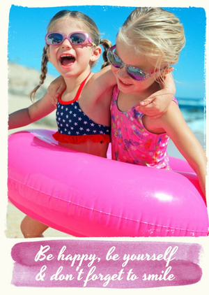 Be Happy And Don't Forget To Smile Personalised Photo Upload Greetings Card