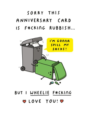 Mungo And Shoddy Sorry About This Anniversary Card Its Fucking Rubbish Anniversary Card