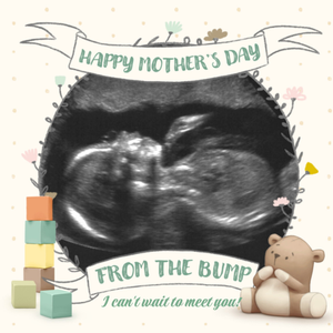 Moonpig Ultrasound Scan Photo Happy Mother's Day From The Bump Card