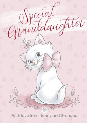 Disney Aristocats - Cute Granddaughter birthday card