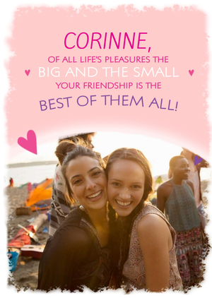 Sentimental Photo upload Birthday card Friendship