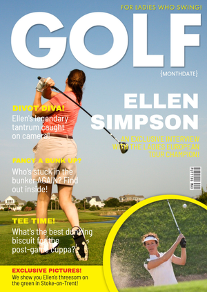 Women's Golf Birthday Card