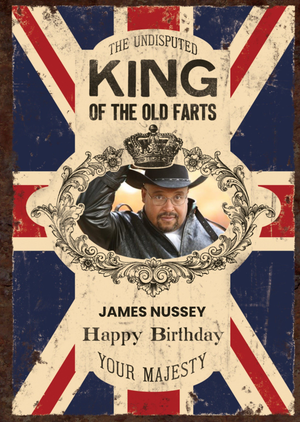 Britains King Of Farts Photo Upload Card