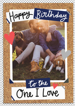 Birthday Card - Husband - Boyfriend - Same Sex - Gay - Photo Upload