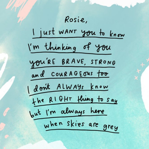 Moonpig You're Brave, Stong And Courageous Thinking Of You Card