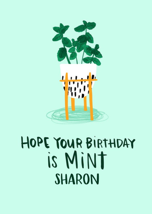Lucy Maggie Mint Birthday Card