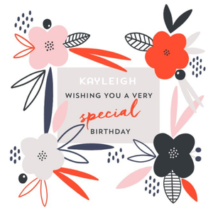 Moonpig Floral Special Birthday Card