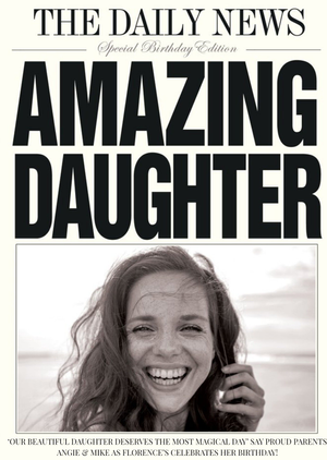 Daily News Amazing Daughter Card