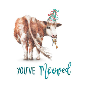 Moonpig Cow You Have Mooved In Card