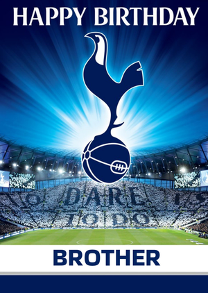Tottenham Hotspur FC Football Brother Birthday Card