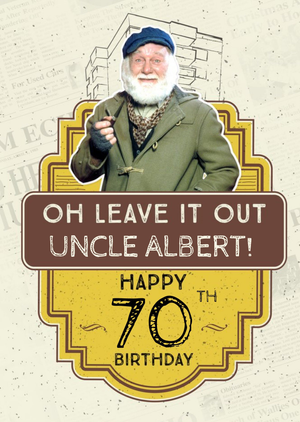Only Fools And Horses Uncle 70th Birthday Card