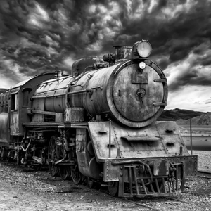 Moonpig Designers Photographic Retro Steam Train Card
