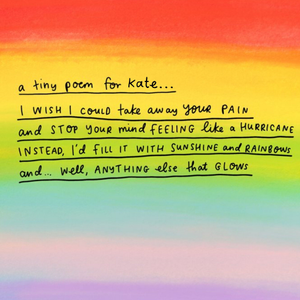 A Tiny Poem...Take away your pain Thinking of you Card