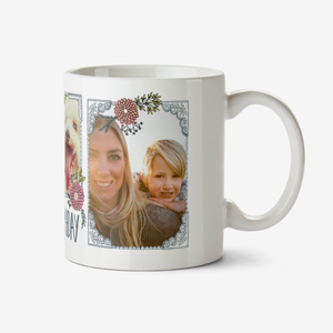 Moonpig Pretty Flowers And Bees Multi-Photo Birthday Mug