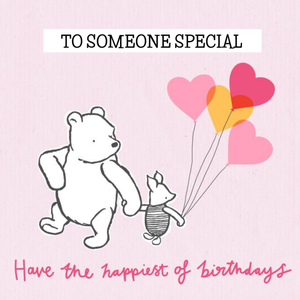 Disney Winnie The Pooh And Piglet Someone Special Birthday Card