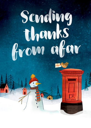 Sending Thanks From Afar Card