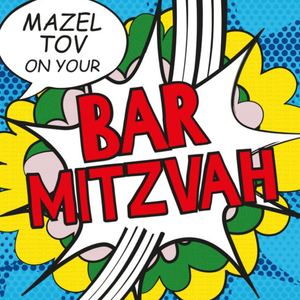 Moonpig Pop Art Mazel Tov On Your Bar Mitzvah Card
