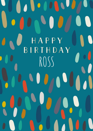 Glow Collection Patterned Birthday Card