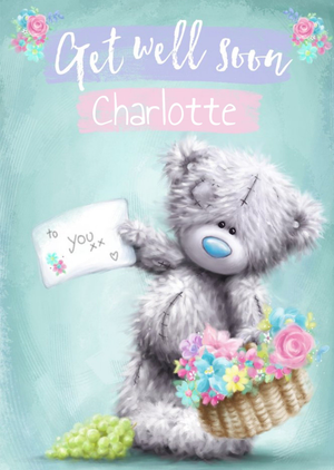 Tatty Teddy Cute Get Well Soon - Card