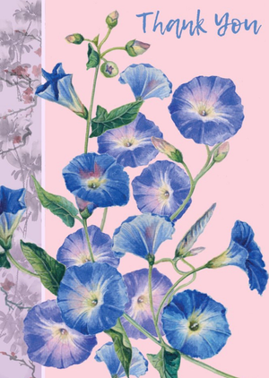 Pretty Pink Floral Thank You Card