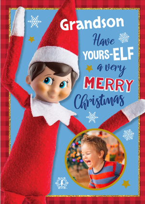 Elf On The Shelf Grandson Have Yours-Elf A Merry Christmas Card