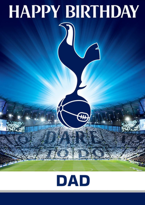 Tottenham Hotspur FC Football Players Birthday Card For Dad