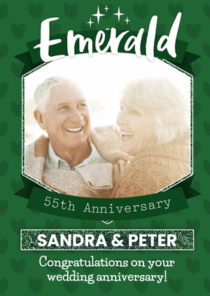 Emerald 55Th Anniversary Card