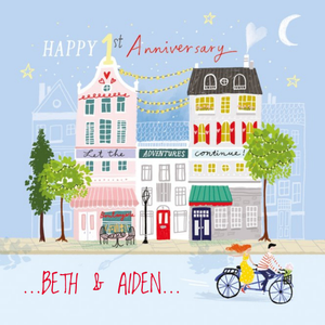 Ling Design Happy First Anniversary Card