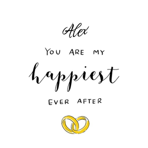 Moonpig Happiest Ever After Wedding Card