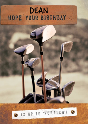Funny Birthday Card - Is up to "Scratch"!