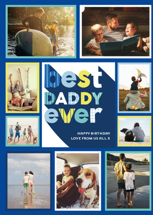 Best Daddy Ever - Photo upload card
