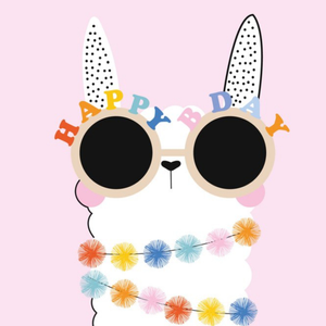 Moonpig Cute Happy Bday Llama Card
