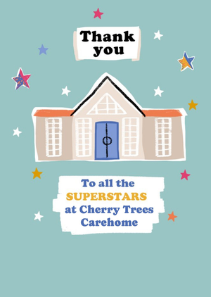 Thank You To All The Superstars Care Home NHS Staff Card