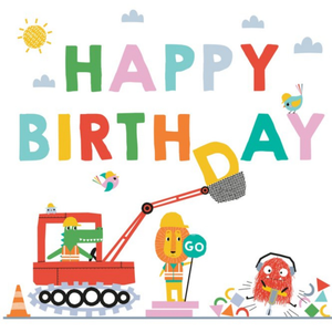 Moonpig Cute Illustrated Digger Birthday Card