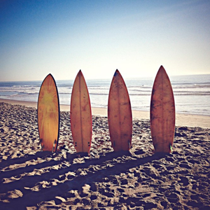 Moonpig Designers Cool Surf Boards On A Baach Card
