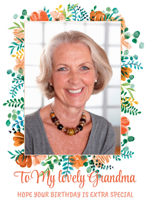 To My Lovely Grandma Photo Upload Birthday Card