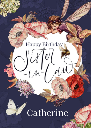 Flower Fairies traditional - Sister in law Birthday Card