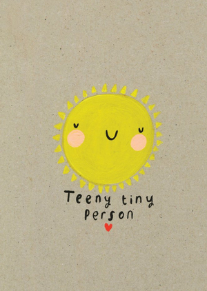 Cute Teeny Tiny Person New Baby Card