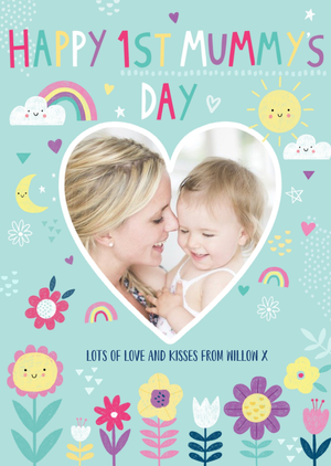 Happy First Mummys Day Photo Upload Mothers Day Card
