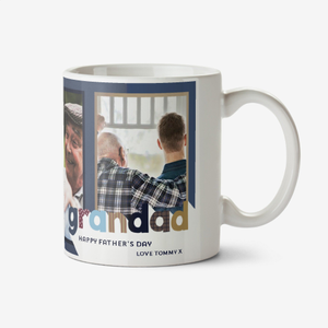 Grandad Happy Father's Day Photo Upload Mug