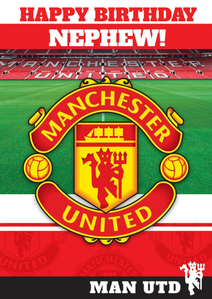 Manchester United Nephew Happy Birthday Card