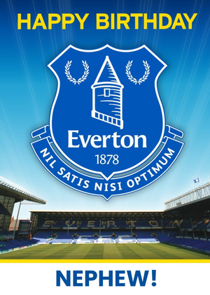 Everton Football Club Nephew Birthday card