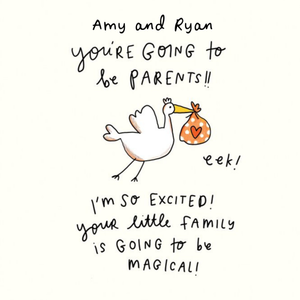 Moonpig Going To Be Parents Stork New Baby Card