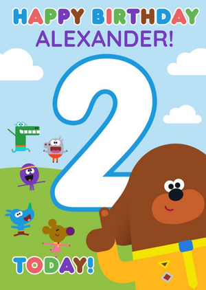 Hey Duggee Kids 2 today Birthday card